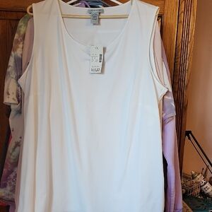 Katherine's Collection Elegant White Tank Top